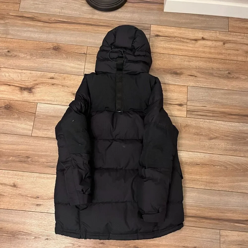 Nike Sportswear Down Fill Repel Black Parka Long Coat Jacket (CU4392-010) Mens M